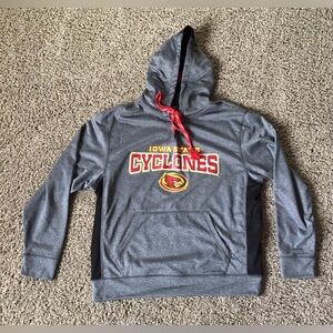 Men’s Large Signature Gray Iowa State Hooded Sweatshirt